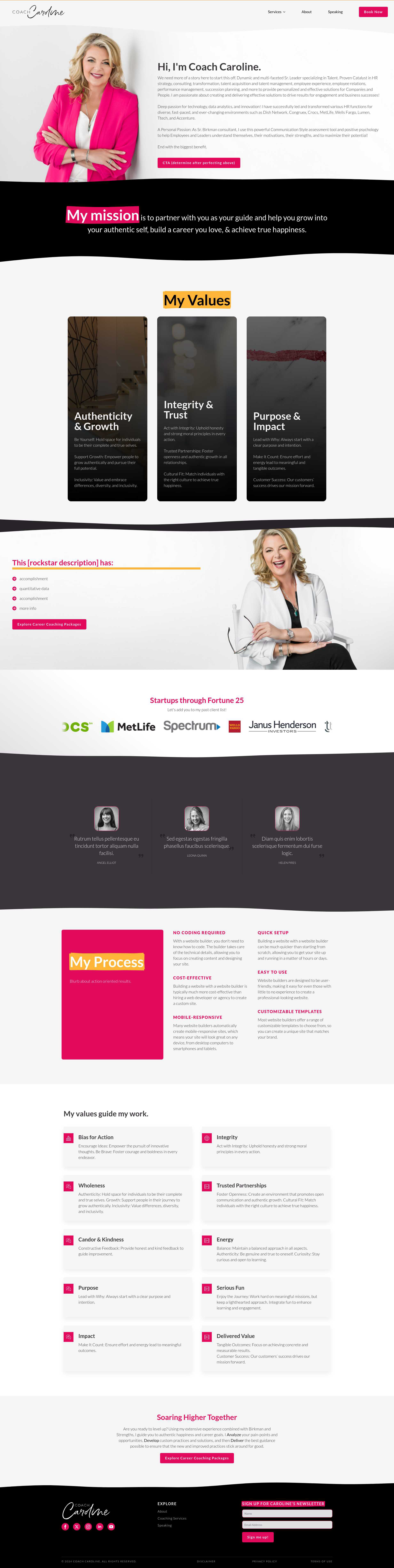 coachcaroline com about Evergreen Design Studio
