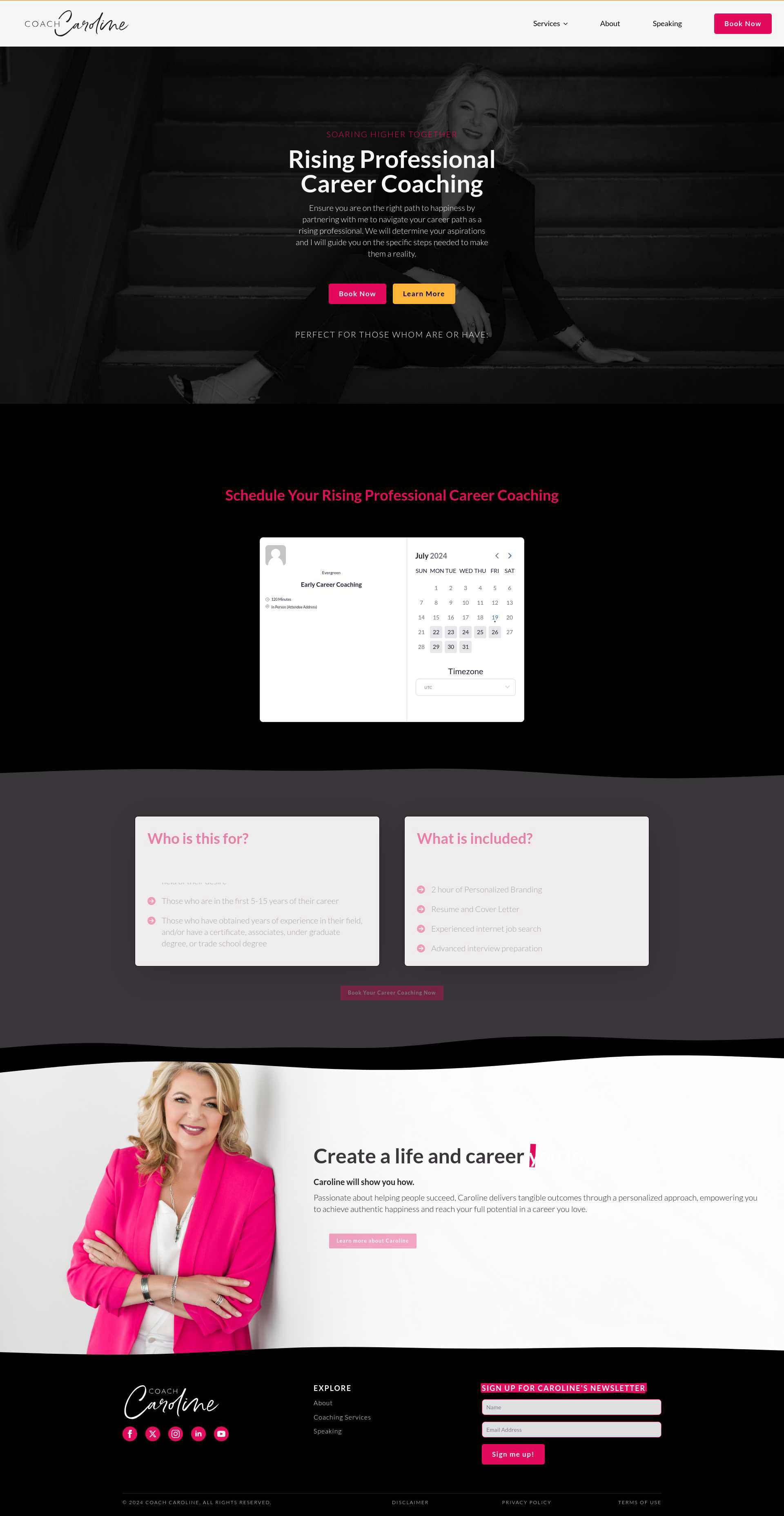coachcaroline com services professional career coaching Evergreen Design Studio